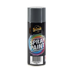 5 Star Enamel Spray Paint Dark Grey 250g, , scanz_hi-res