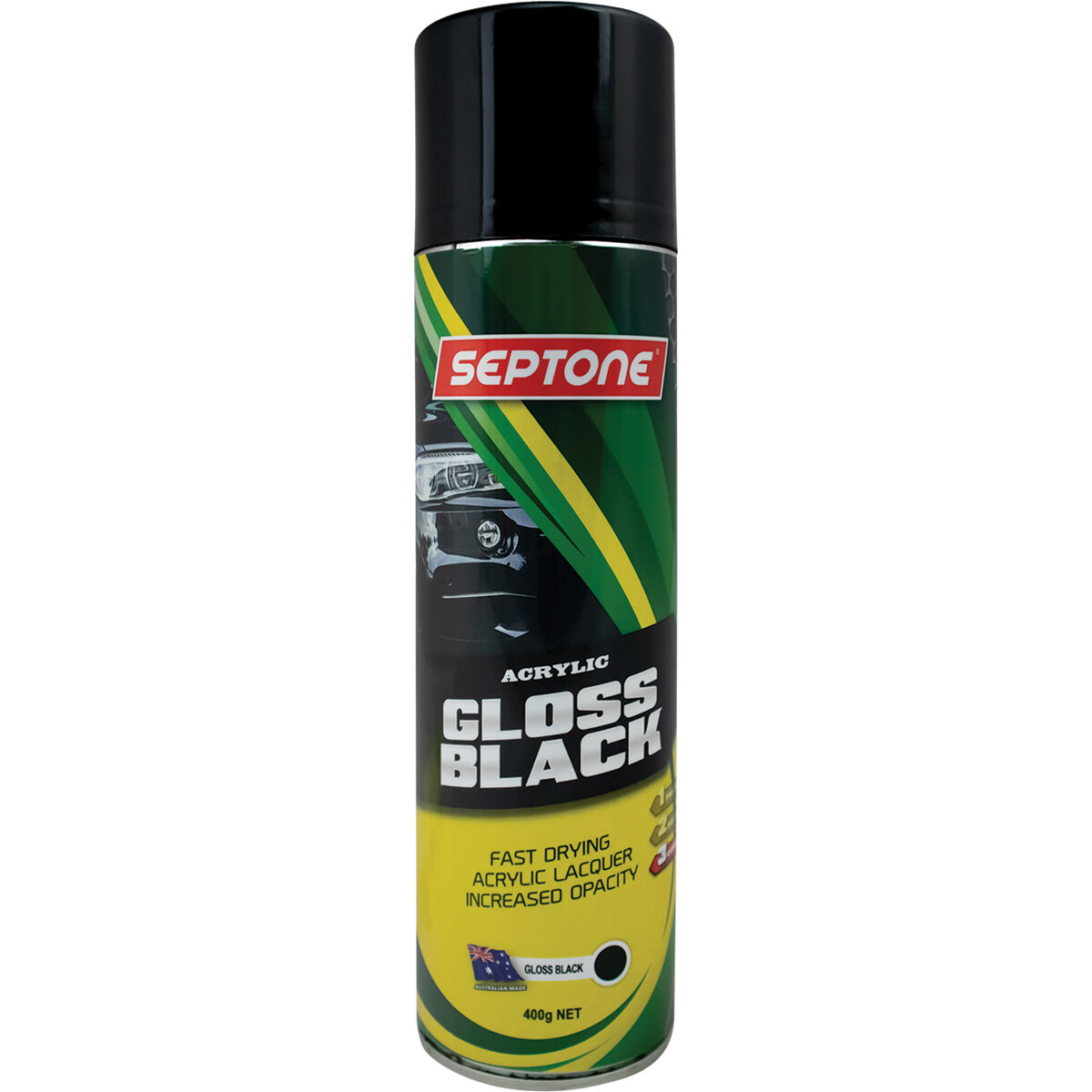 Septone Acrylic Paint Gloss Black 400g Supercheap Auto New Zealand