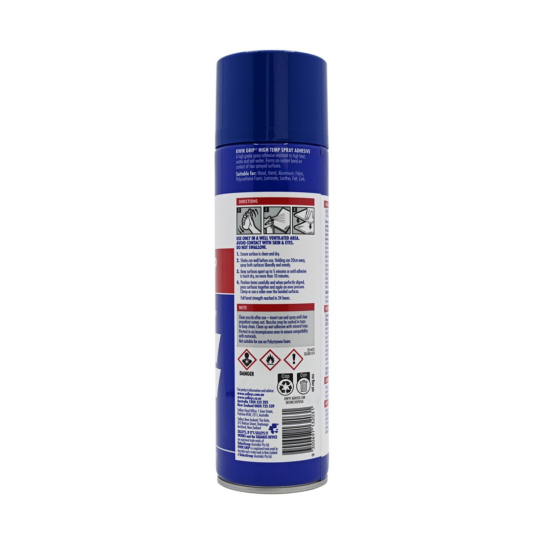 Selleys Kwik Grip High Strength Spray 350g, , scanz_hi-res