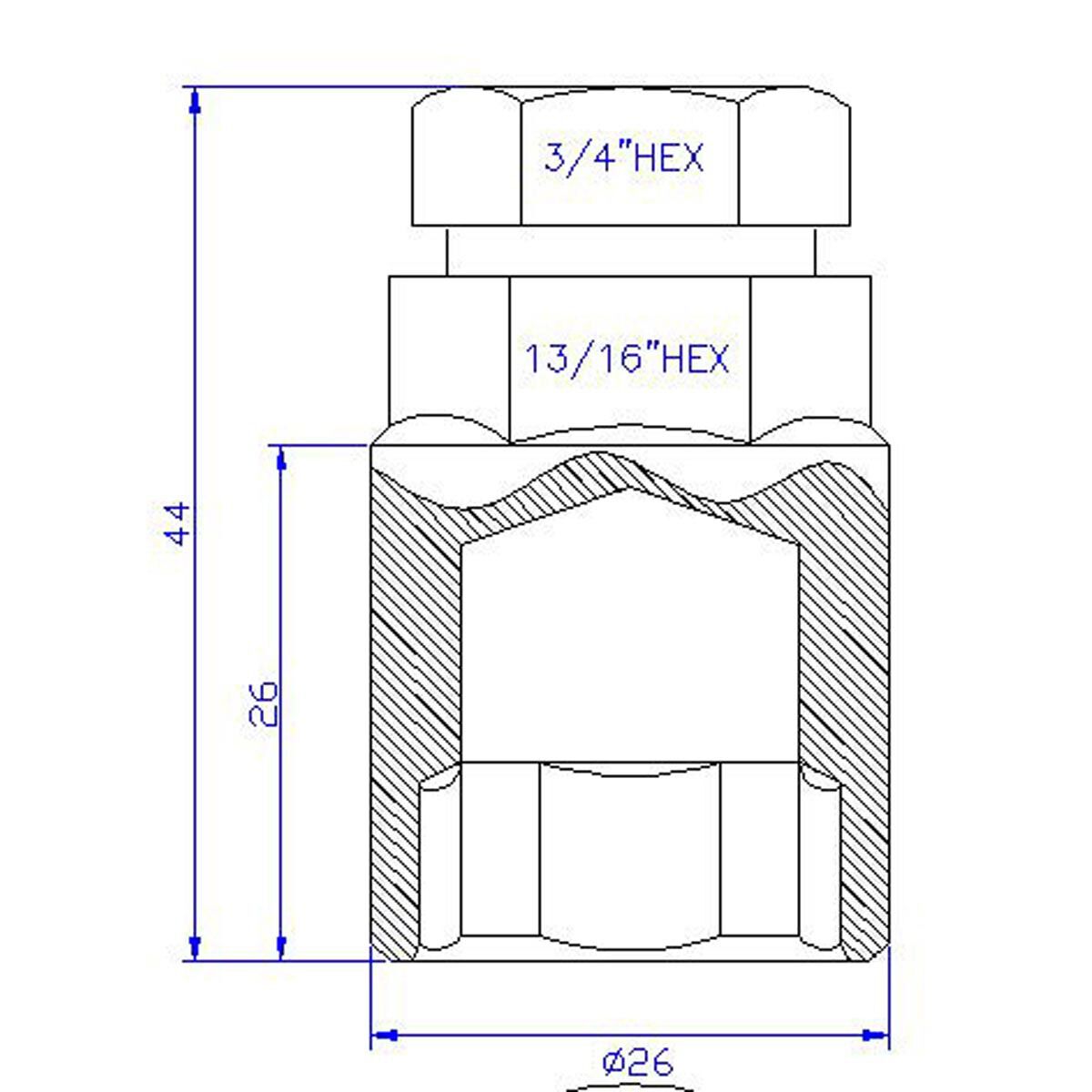 Calibre Lock Nuts SLN12150, Tapered, M12x1.50, , scanz_hi-res