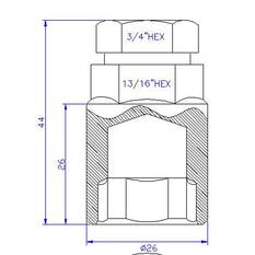 Calibre Lock Nuts SLN12150, Tapered, M12x1.50, , scanz_hi-res