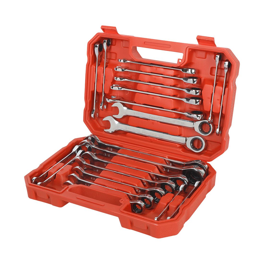 ToolPRO Ratchet Spanner Set BMC 22 Piece, , scanz_hi-res