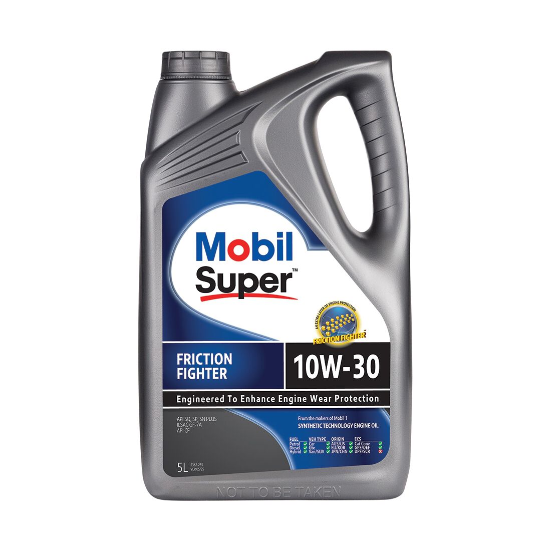 Mobil Super Friction Fighter 10W-30 5 Litre, , scanz_hi-res