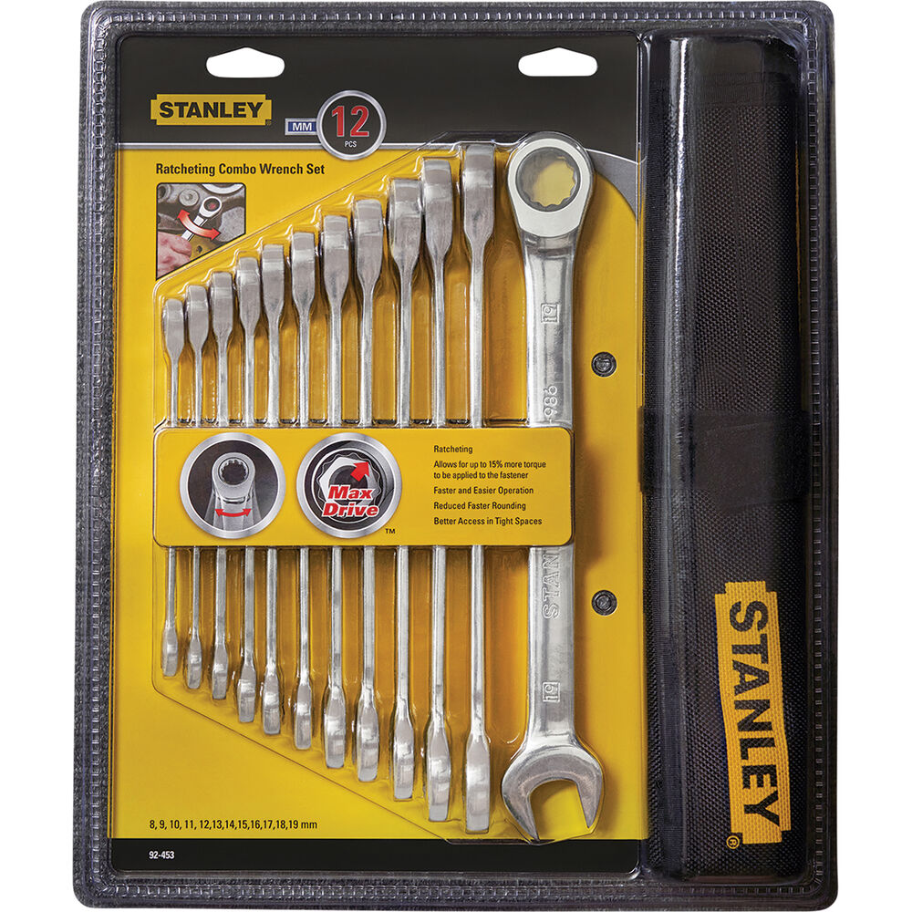 Stanley Ratchet Spanner Set Metric 12 Piece Supercheap Auto New Zealand