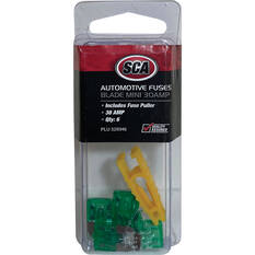 SCA Automotive Fuses - Mini Blade, 30 Amp, 6 Piece, , scanz_hi-res