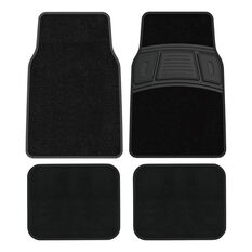 Skechers Carpet Floor Mats Black Front & Rear Set, , scanz_hi-res