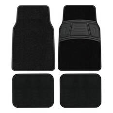 Skechers Carpet Floor Mats Black Front & Rear Set, , scanz_hi-res