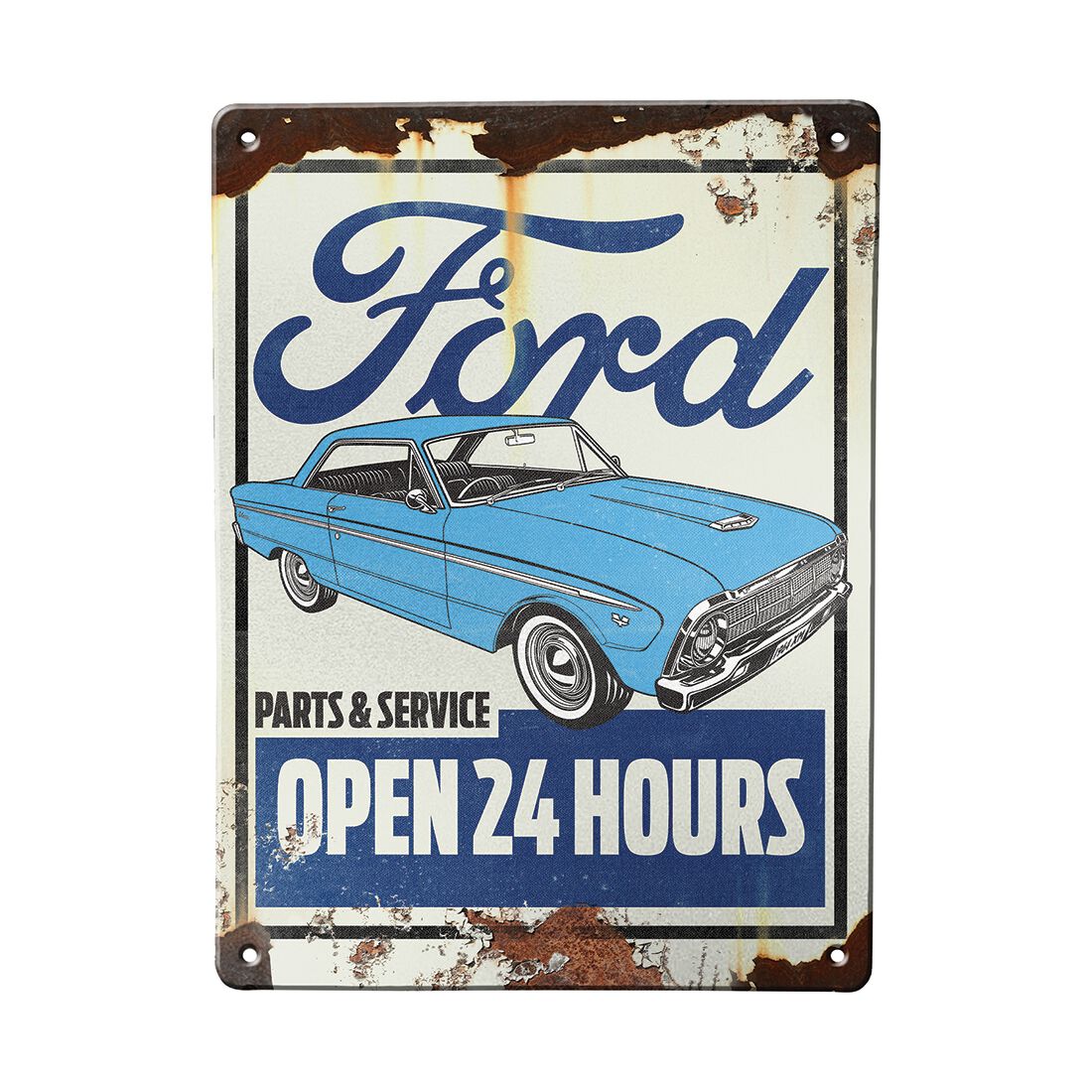 Ford Genuine Parts Tin Sign, , scanz_hi-res