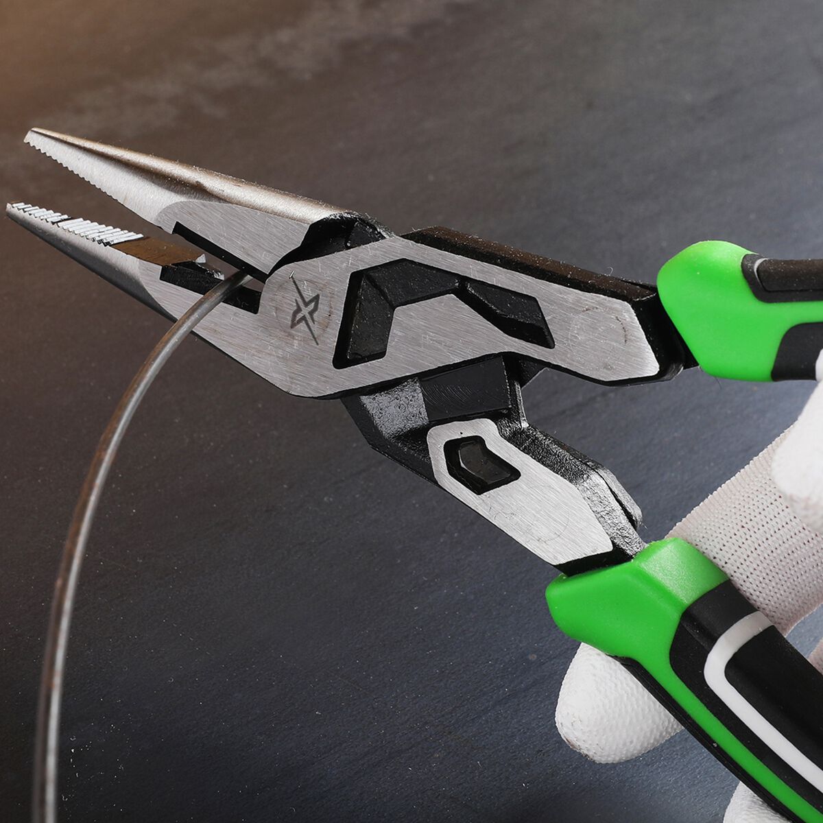 ToolPRO-X Pliers Double Leverage Long Nose 200mm, , scanz_hi-res