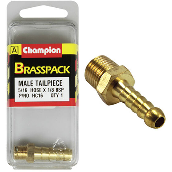 Champion Brass Pack Male Hose Barb HC16, 5/16" X 1/8", , scanz_hi-res