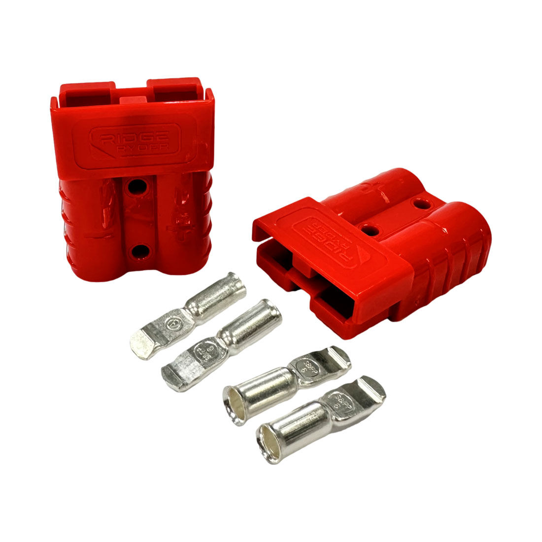 Ridge Ryder 50 Amp Connector Set -Red, 2 Pack, , scanz_hi-res