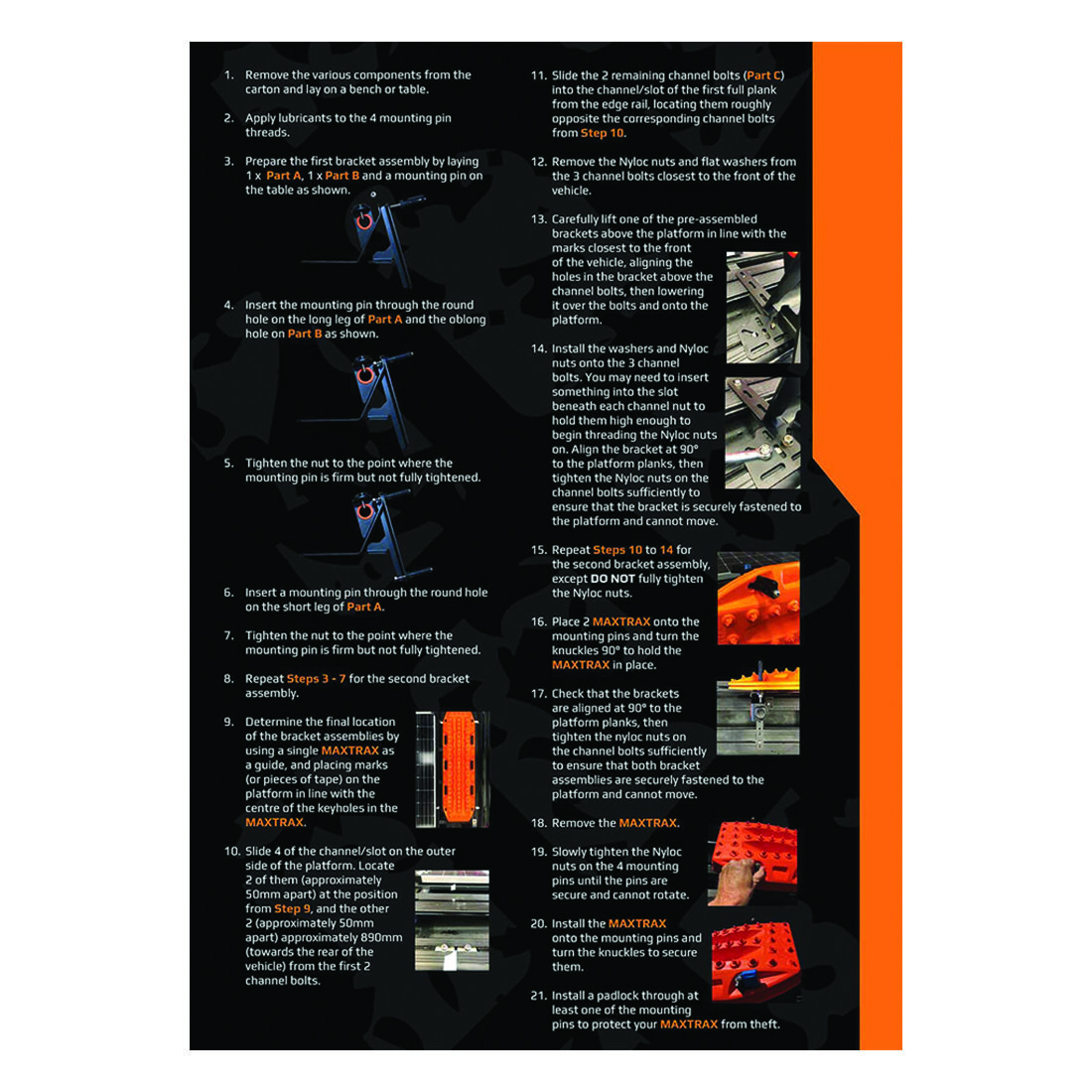 Maxtrax Roof Rack Mount Kit, , scanz_hi-res