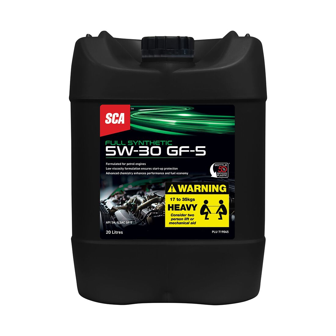 SCA Full Synthetic Engine Oil 5W-30 GF-5 20 Litre, , scanz_hi-res