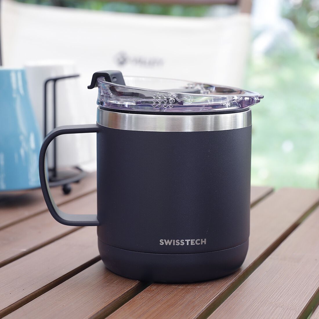 Swiss Tech Short Mug - 14oz/413ml, Charcoal, , scanz_hi-res