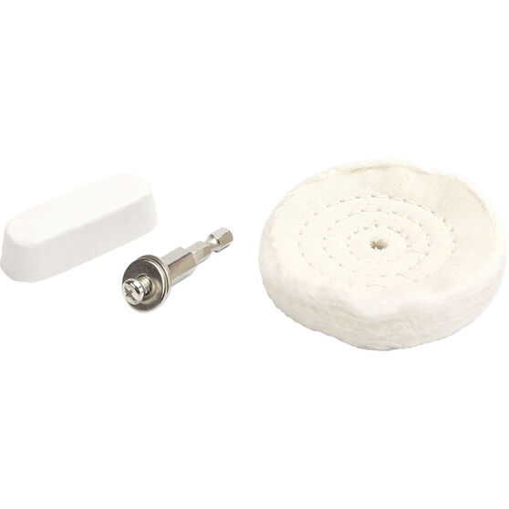 ToolPRO Soft Metal Compound and Buffing Wheel Set 3 Piece, , scanz_hi-res