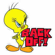 Sticker Tweety Back Off, Vinyl, , scanz_hi-res