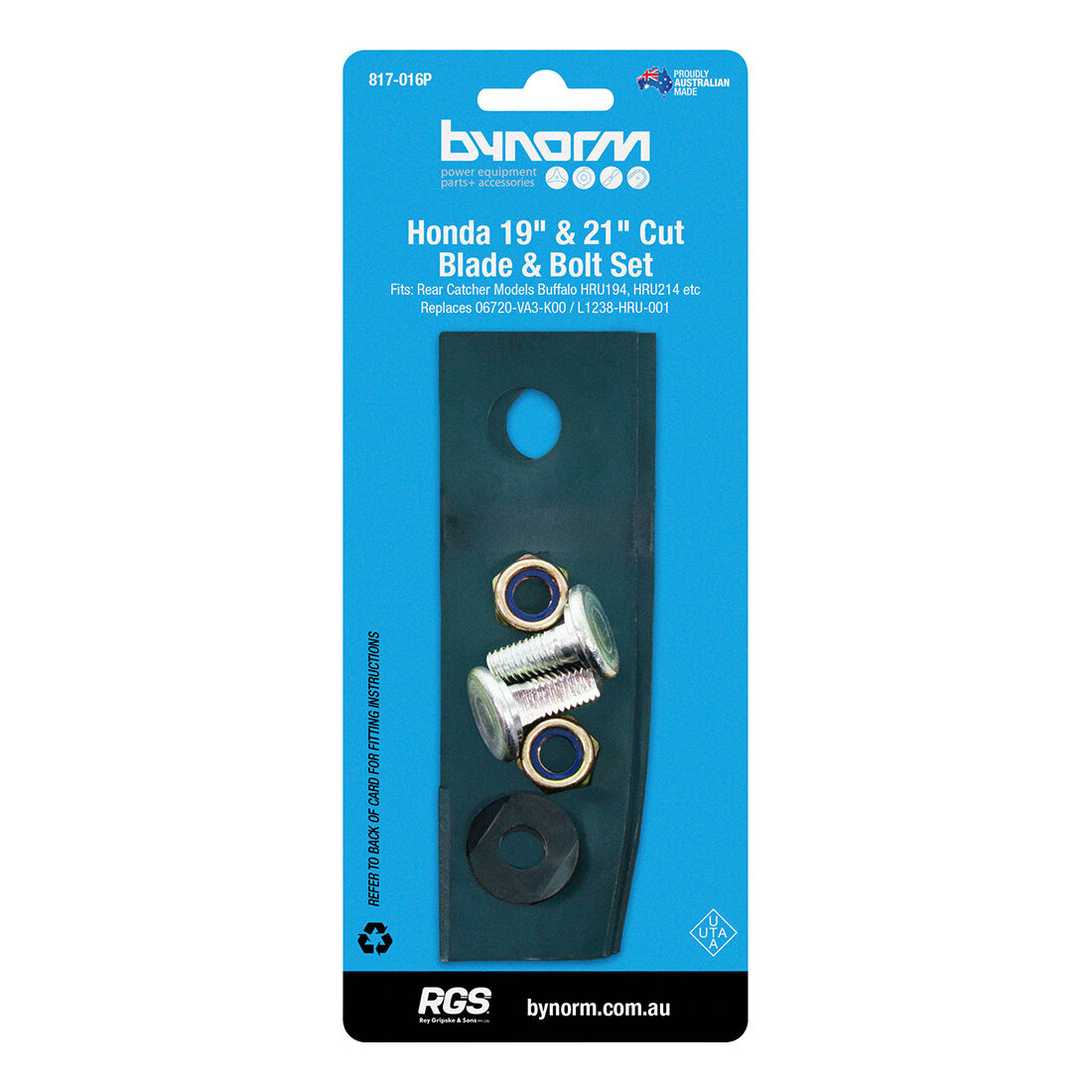 Bynorm Blade and Bolt Set to Suit Honda, , scanz_hi-res