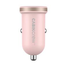 Cabin Crew 30W Dual Port Car Charger Pink, , scanz_hi-res