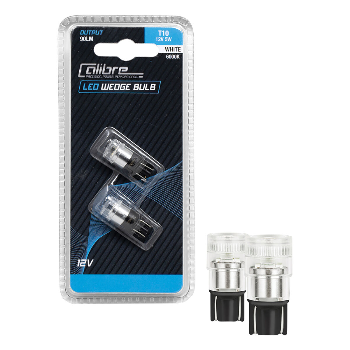 Calibre Automotive Globes - LED White Wedge 12V, 5W, T-10, , scanz_hi-res