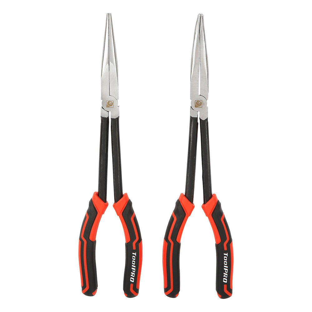 ToolPRO Long Nose Long Reach Plier Set 2 Piece Supercheap Auto New