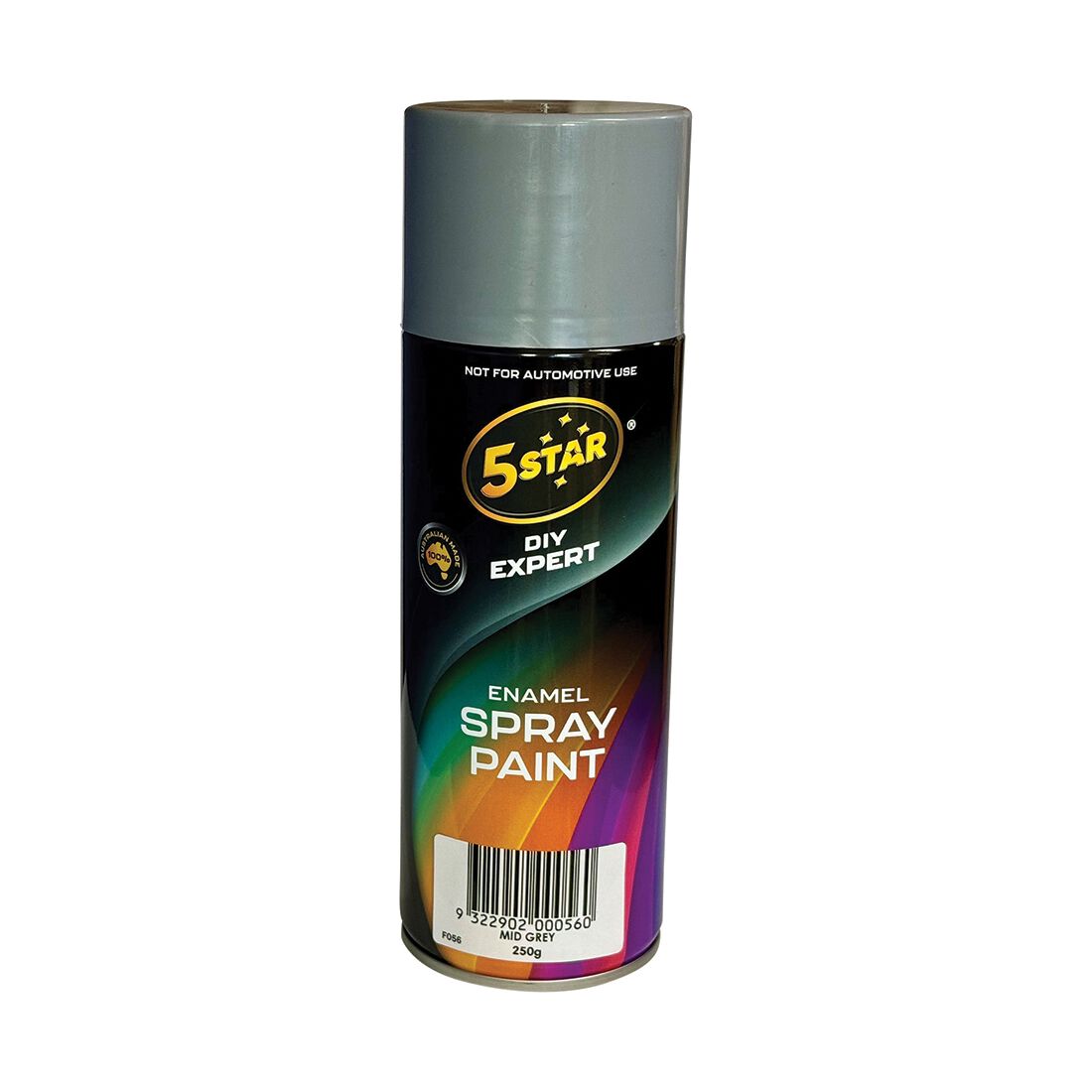 5 Star Enamel Spray Paint Mid Grey 250g, , scanz_hi-res
