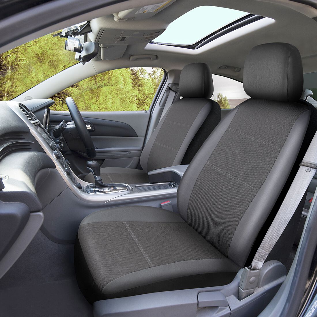 SCA Jacquard Seat Covers Charcoal, Adjustable Headrests, Airbag Compatible, Size 30A, , scanz_hi-res