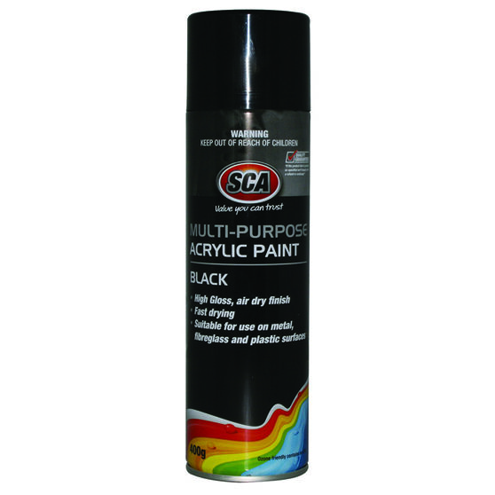 Sca Acrylic Aerosol Paint Black 400g Supercheap Auto New Zealand