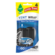 Little Trees Vent Wrap Air Freshener - New Car 4 Pack, , scanz_hi-res