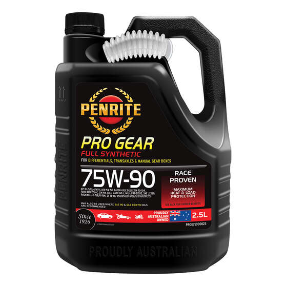Penrite Pro Gear Oil - 75W-90 2.5 Litre, , scanz_hi-res