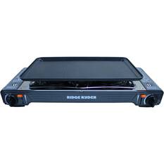 Ridge Ryder Butane Stove Double Burner Steel Plate, , scanz_hi-res