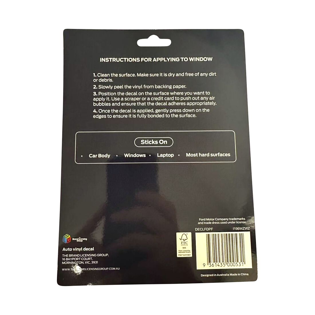 Vinyl Sticker Ford Performance, , scanz_hi-res