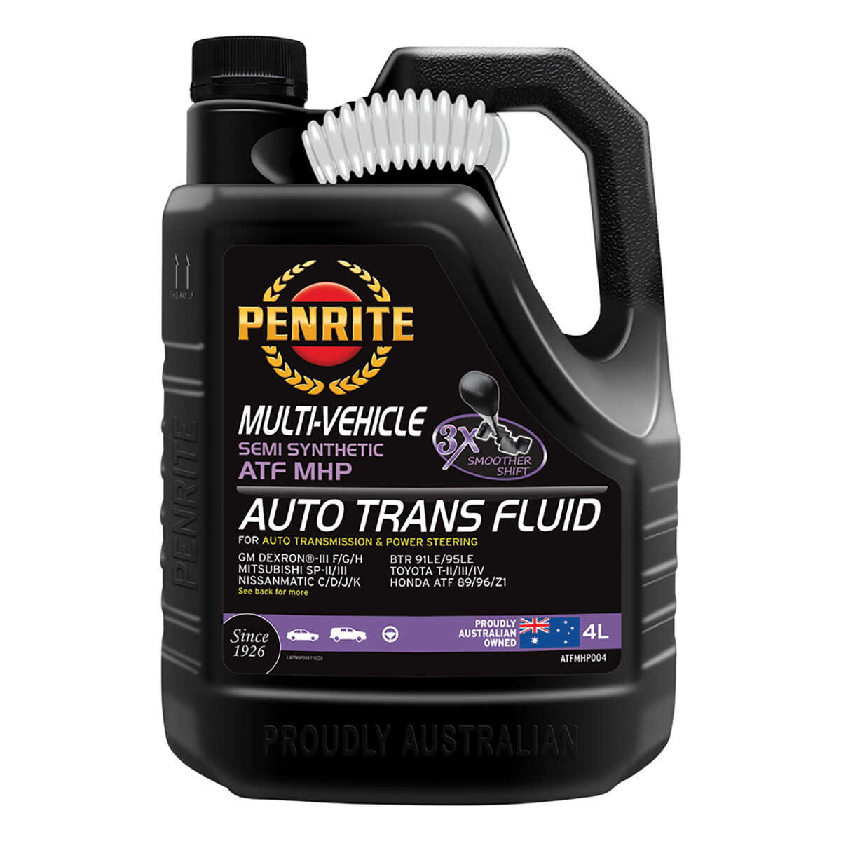 Penrite Automatic Transmission Fluid - Semi-Synthetic, MHP, 4 Litre, , scanz_hi-res