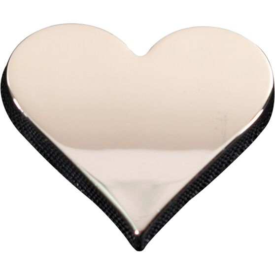 SCA 3D Chrome Badge Heart Emblem, , scanz_hi-res