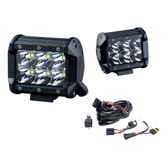 Ridge Ryder 100mm LED Driving Lights 25W with harness Supercheap Auto