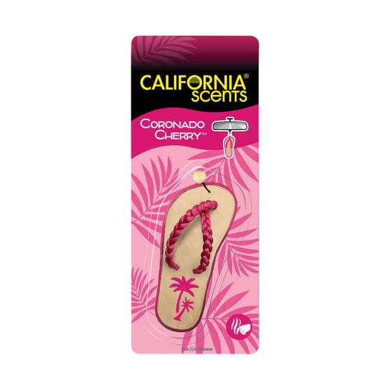 California Scents Novelty Hanging Sandal Coronado Cherry Car Air Freshener 1PK, , scanz_hi-res