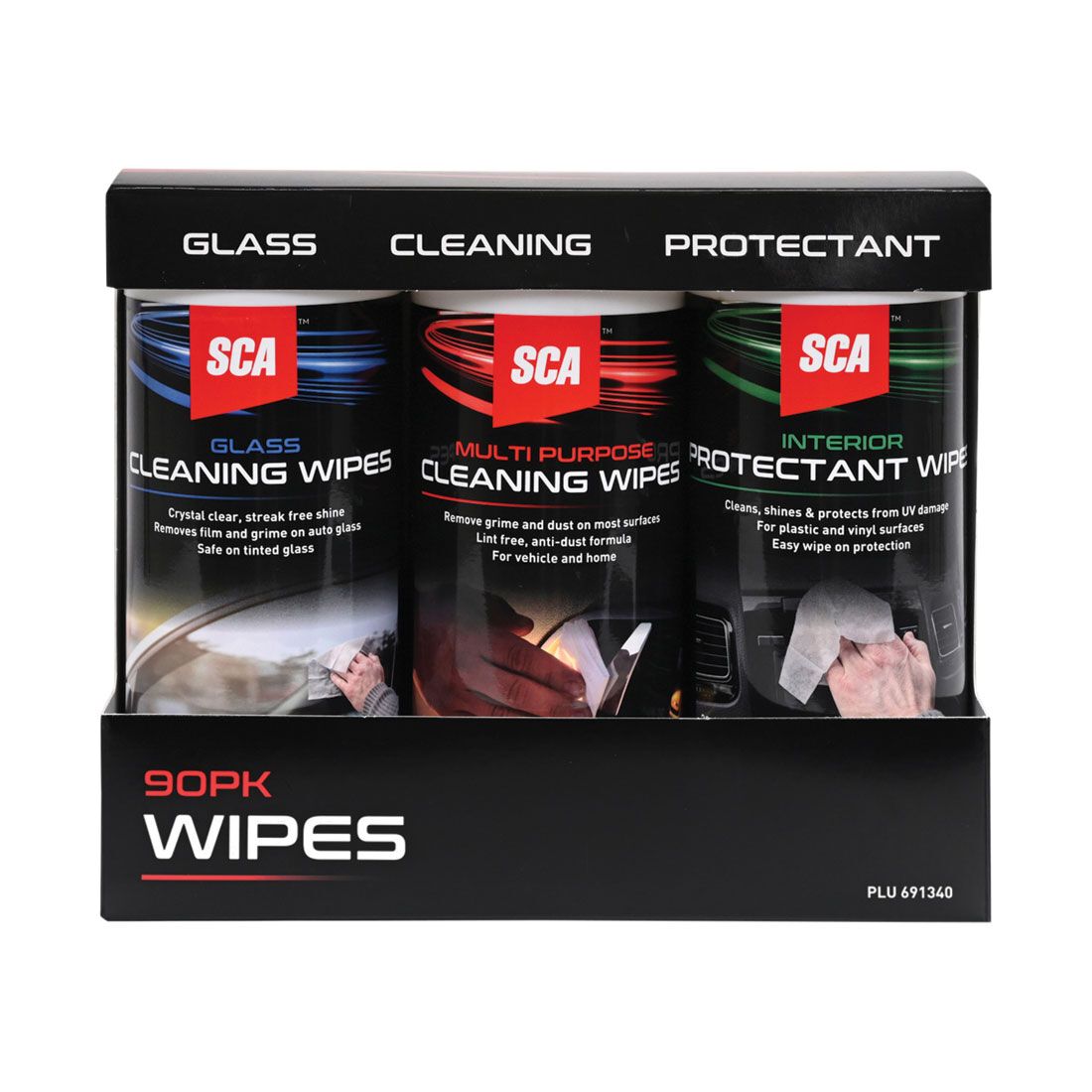 SCA Multipurpose Car Cleaning Wipes 90pk, , scanz_hi-res