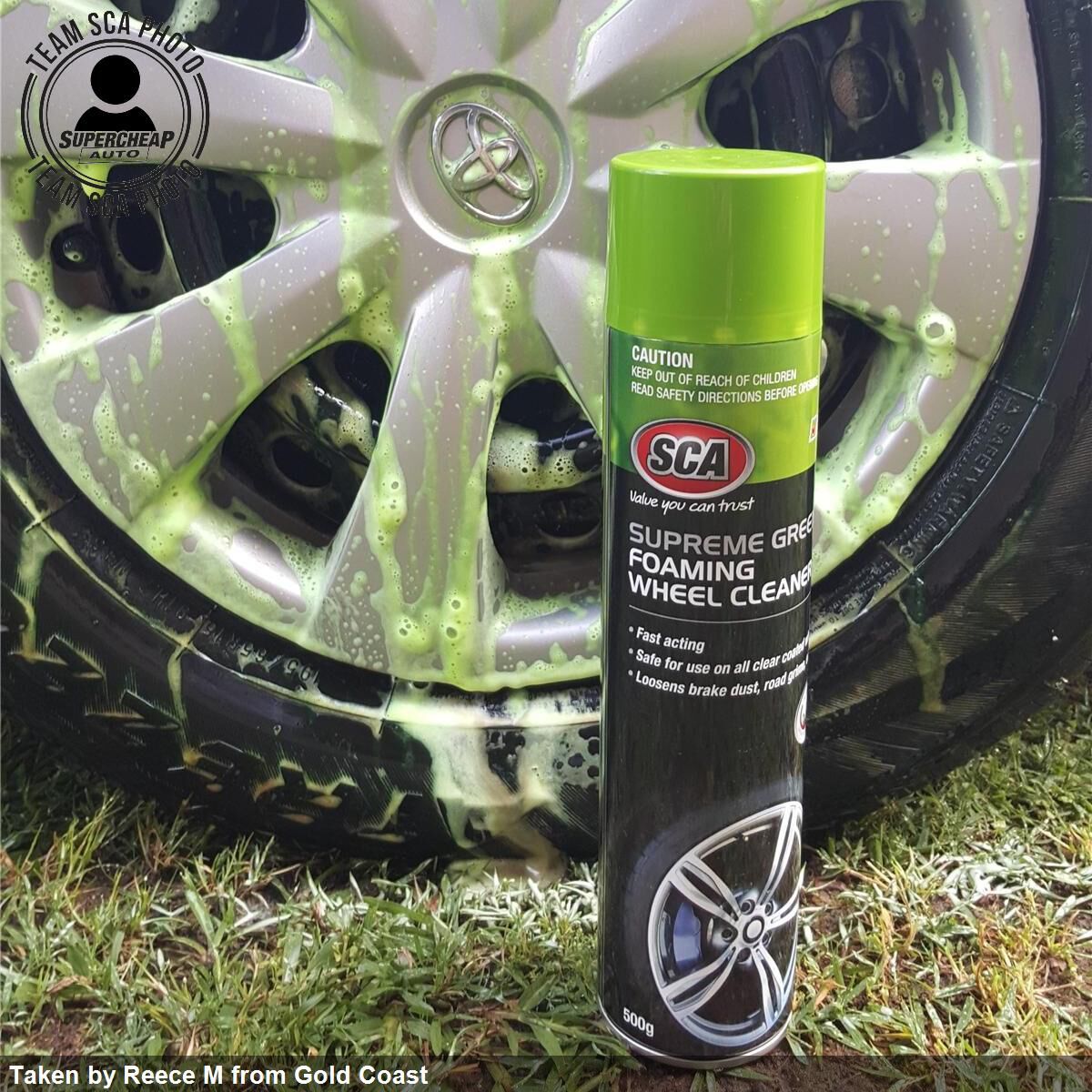 SCA Supreme Green Foaming Wheel Cleaner 500g, , scanz_hi-res