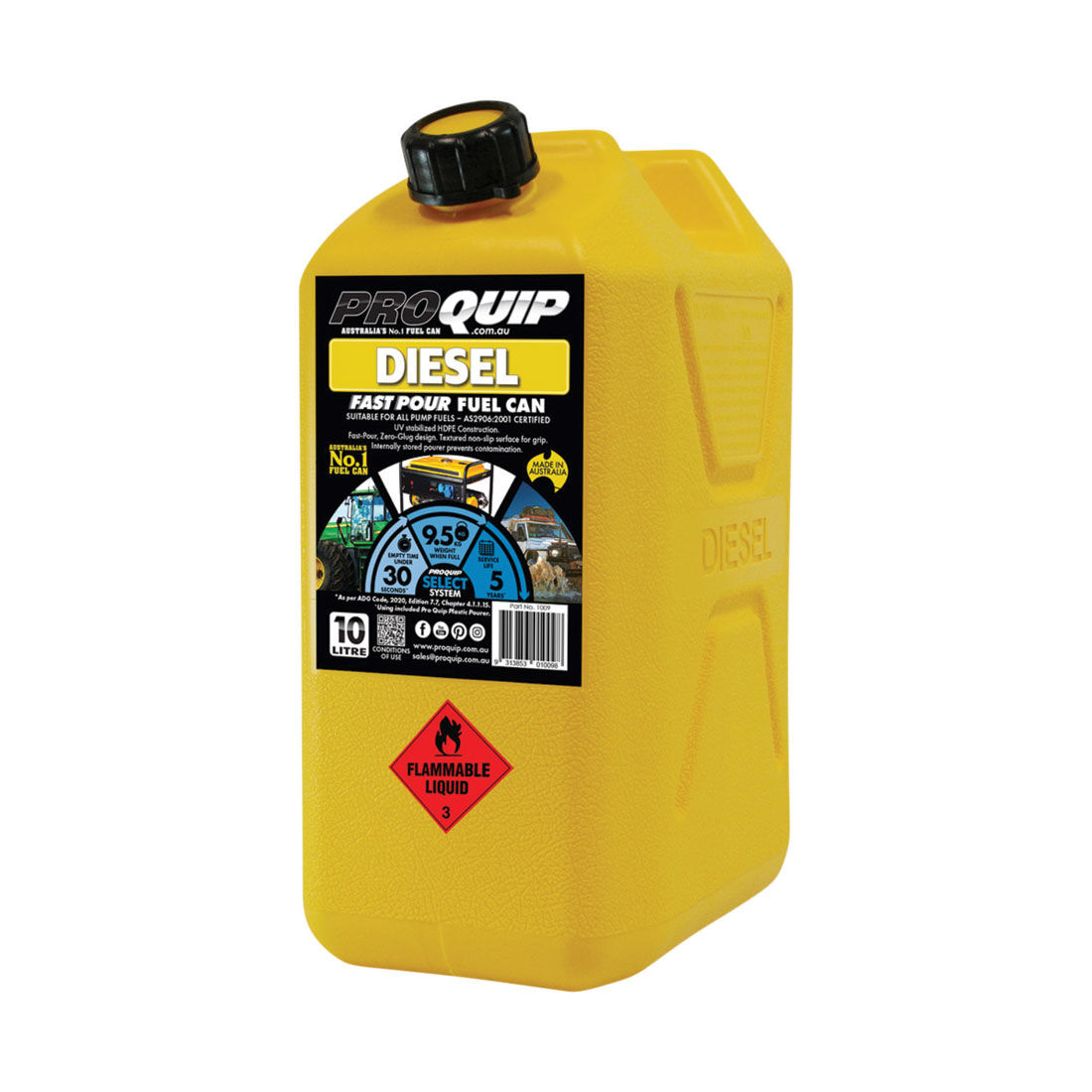 Pro Quip Diesel Jerry Can 10 Litre, , scanz_hi-res