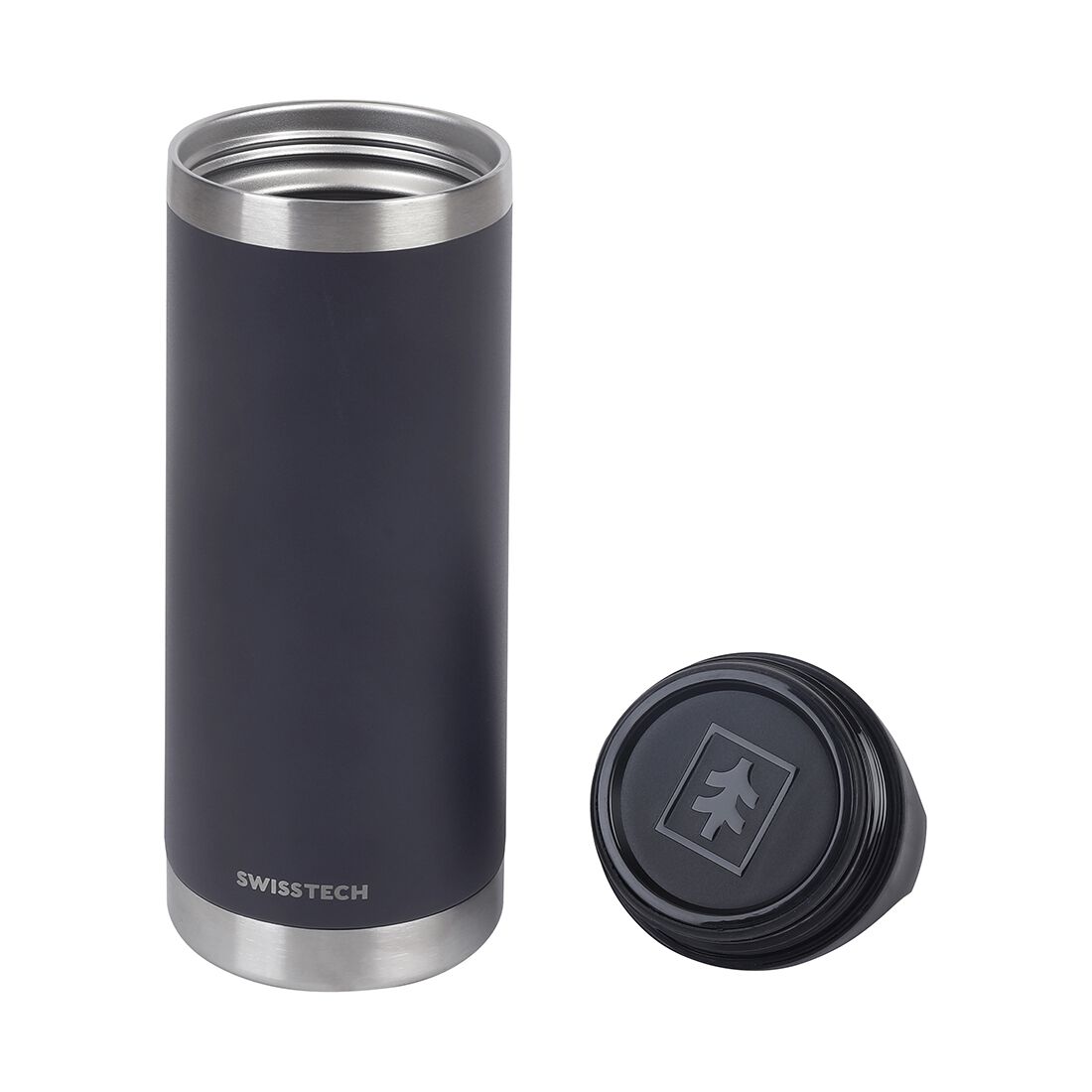 Swiss Tech Drink Bottle - 18oz/532ml, Charcoal, , scanz_hi-res