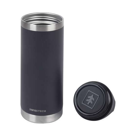 Swiss Tech Drink Bottle - 18oz/532ml, Charcoal, , scanz_hi-res