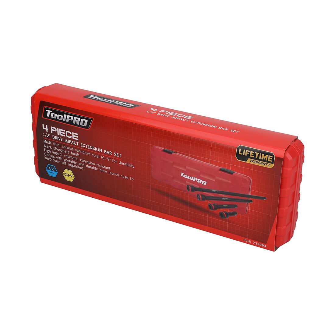 ToolPRO Impact Extension Bar Set 1/2" Drive 4 Piece, , scanz_hi-res