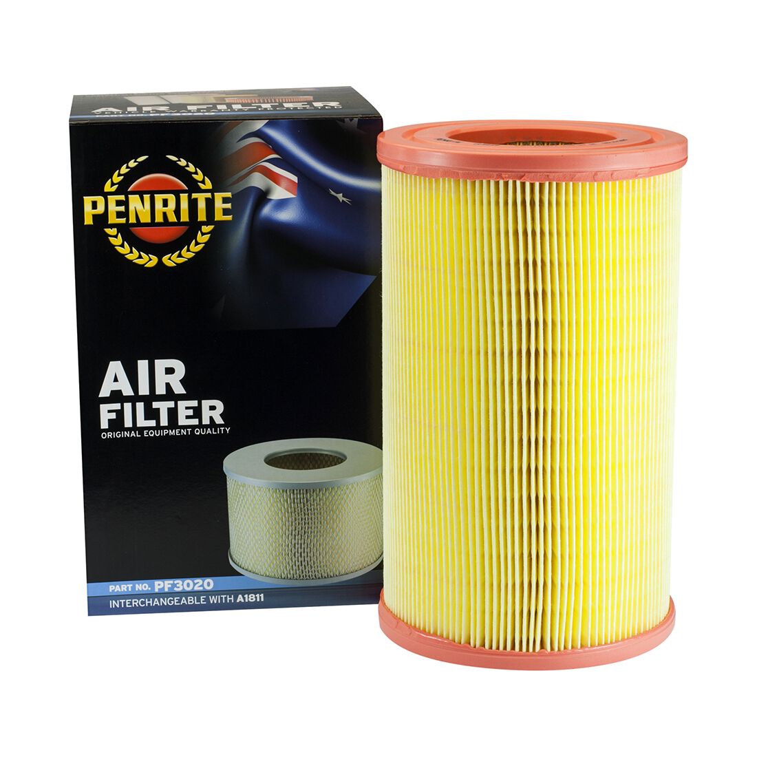 Penrite Air Filter PF3020 (Interchangeable with A1811), , scanz_hi-res