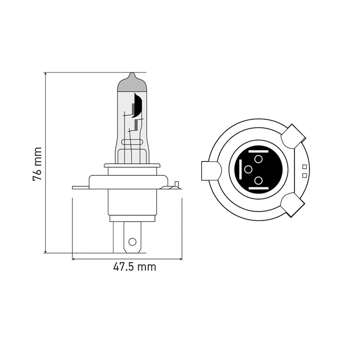 SCA Headlight Globe - H4 12V 60/55W, , scanz_hi-res