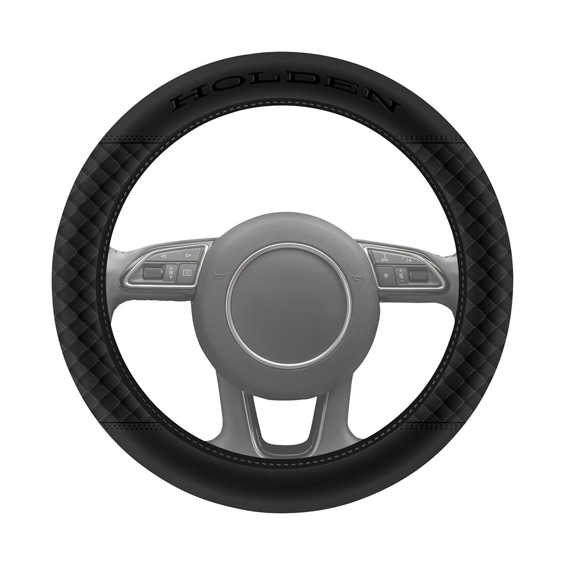 Holden Heritage Belmont Rigid Steering Wheel Cover - Black, , scanz_hi-res