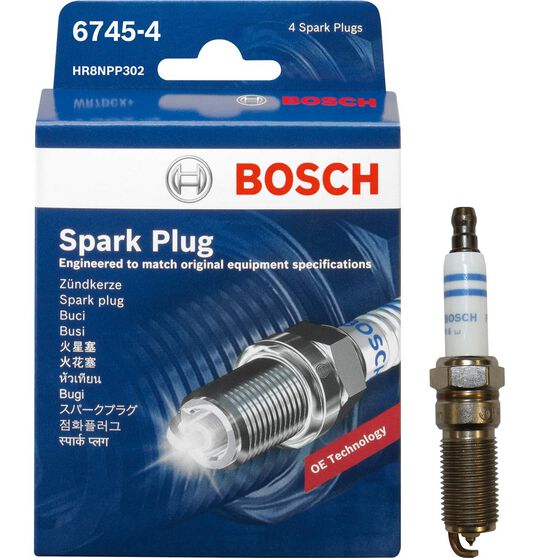 Bosch Platinum Spark Plug 6745-4  4 Pack, , scanz_hi-res