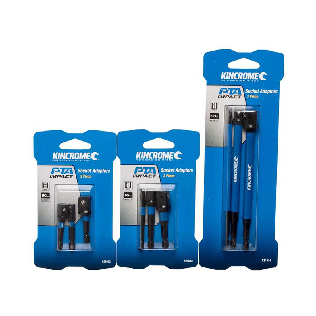 Kincrome Socket 50mm 1/4, 3/8, 1/2" Driver Pack, , scanz_hi-res