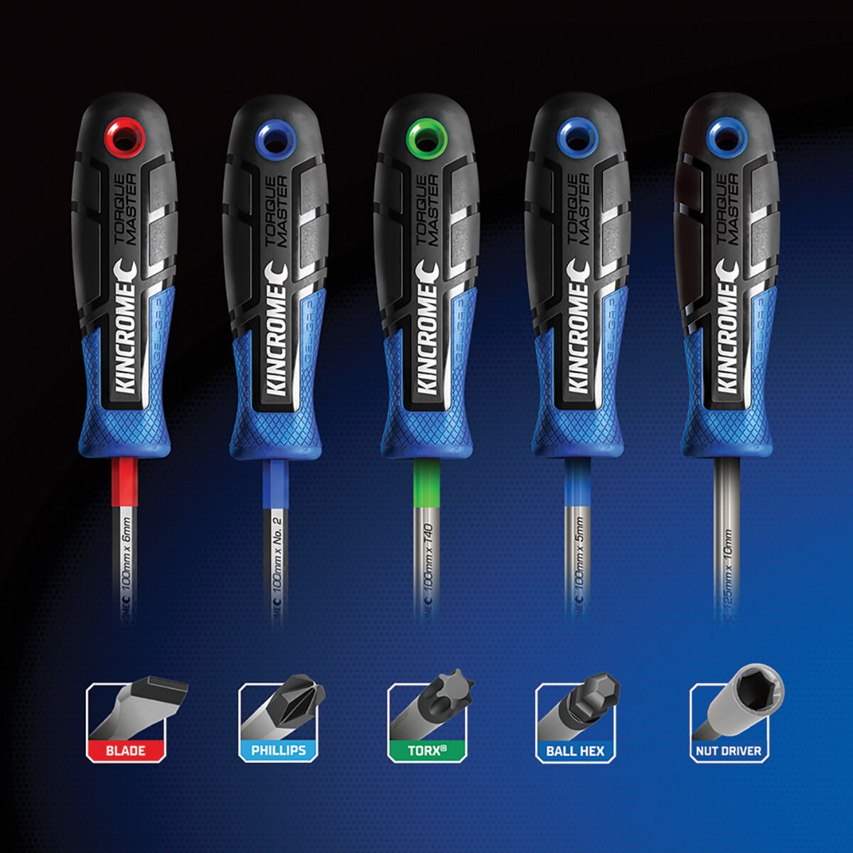 Kincrome Torquemaster Screwdriver Set 8 Piece, , scanz_hi-res