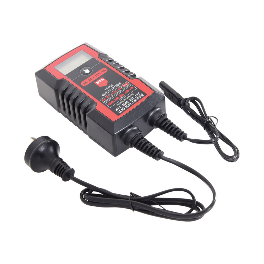 SCA 6/12V 2/4 Amp Battery Charger Supercheap Auto New Zealand