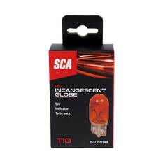 SCA Incandescent Globe - T10 12V 5W - 2 Pack, , scanz_hi-res