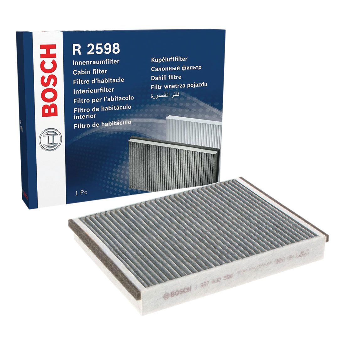 Bosch Carbon Activated Cabin Air Filter - R 2598, , scanz_hi-res